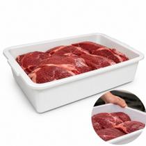 Caixa frigorífica 9l bandeja carne açougue reforçada industrial alimentos resistente freezer cozinha plástico Caixa frigorífica 9l bandeja carne açougue reforçada industrial alimentos resistente freezer cozinha plástico