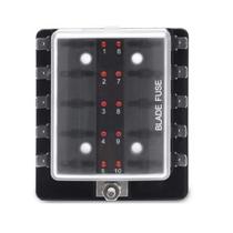 Caixa Fusivel Lamina 10 Vias Universal Com Led Caixa Fusivel Lamina 10 Vias Universal Com Led