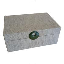 Caixa G Organizadora Decorativa Porta Joias Objetos Multiuso Sintético Pedra Natural Luxo