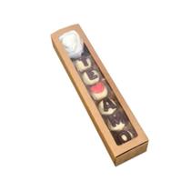 Caixa Gaveta C/ Visor Flor E Doces Kraft Ideia Caixa Gaveta C/ Visor Flor E Doces Kraft Ideia