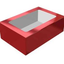 Caixa Gaveta com Visor 6 Doces Vermelho C1600 Ideia c/10 un Caixa Gaveta com Visor 6 Doces Vermelho C1600 Ideia c/10 un