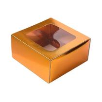 Caixa Gaveta com Visor Nº1 (8cm x 8cm x 4cm) Cobre - 10 unidades - Assk - Rizzo Caixa Gaveta com Visor Nº1 (8cm x 8cm x 4cm) Cobre - 10 unidades - Assk - Rizzo