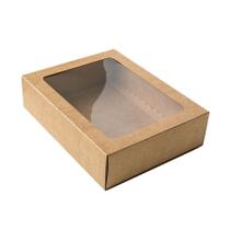 Caixa Gaveta com Visor Nº3 (12cm x 16cm x 4cm) Kraft 10 unidades Assk Rizzo Embalagens Caixa Gaveta com Visor Nº3 (12cm x 16cm x 4cm) Kraft 10 unidades Assk Rizzo Embalagens