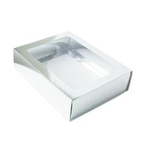 Caixa Gaveta com Visor Nº3 (12cm x 16cm x 4cm) Prata 10 unidades Assk Rizzo Embalagens Caixa Gaveta com Visor Nº3 (12cm x 16cm x 4cm) Prata 10 unidades Assk Rizzo Embalagens