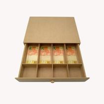 Caixa Gaveta Dinheiro Mdf Cédulas E Moedas 4 Divisórias Caixa Gaveta Dinheiro Mdf Cédulas E Moedas 4 Divisórias