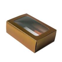 Caixa Gaveta Texturizada com Visor "N2" - Bronze - 8 x 12 x 4cm - 10 unidades - ASSK - Rizzo