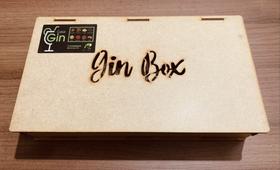 Caixa gin madeira