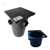 Caixa Gordura 12 Litros Com Cesto E 2 Prolongador