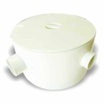 Caixa Gordura PVC 250x150x75mm com Tampa - Plastipan, Entrada 75mm, Saída 50mm Caixa Gordura PVC 250x150x75mm com Tampa - Plastipan, Entrada 75mm, Saída 50mm