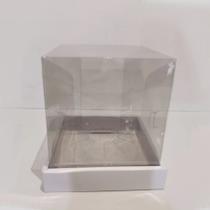 Caixa Gourmet Para Doce Com Borda Branca - 5 unidades - Crystal Forming - Rizzo