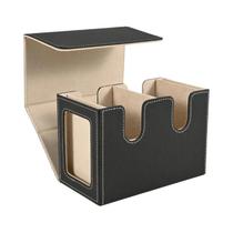 Caixa Grande De Dois Andares Para Mais De 140 Cartas Com Capa Simples E 2 Displays Para Comandante,