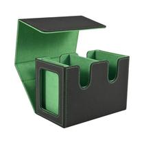 Caixa Grande De Dois Andares Para Mais De 140 Cartas Com Capa Simples E 2 Displays Para Comandante,