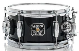 Caixa Gretsch BlackHawk Mighty Black Gloss 10x5,5 com caneca para fixação em holder Caixa Gretsch BlackHawk Mighty Black Gloss 10x5,5 com caneca para fixação em holder
