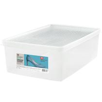 Caixa Guardar Calçados Plástica Média Ordene P/ Sapatos Tênis Empilhável Armário Closet Sapateira