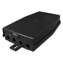 Caixa Hermética Multiuso Grande com Suporte Preta padrão Telecom