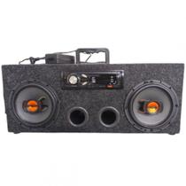 Caixa Horizontal Som Bluetooth Usb Ativa Falante 6 Pol Mp3