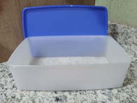 Caixa Ideal Transparente com Tampa Azul 1,4 L Tupperware Caixa Ideal Transparente com Tampa Azul 1,4 L Tupperware