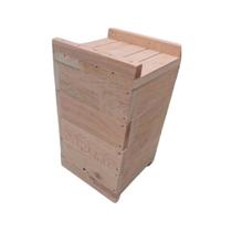 Caixa INPA Interno 14x14cm e Externo 20x20cm para Abelhas Jataís, Iraís, Manduri, Mandaçaia e Guaraipo - 4 Repartições