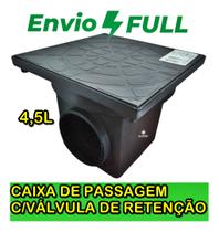 Caixa Inspeção DN100 c/ Válvula - Evita Refluxo Esgoto