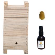 Caixa Jatai Inpa Abelha Sem Ferrão + Loção Atrativa E Cera Caixa Jatai Inpa Abelha Sem Ferrão + Loção Atrativa E Cera