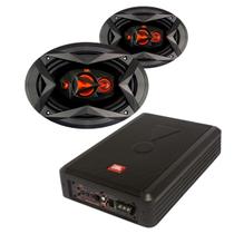 Caixa JBL Ativa Amplificada SW8A-MS 200w + 2 Alto Falantes 6x9 JBL Flex4 69QDFX110 - 220 Watts Rms