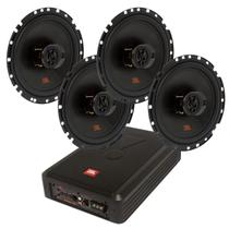 Caixa JBL Ativa Amplificada SW8A-MS 200w + 4 Alto Falantes 6 JBL Flex4 6TRFX55 220 Watts Rms