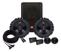 Caixa JBL Ativa Amplificada SW8A-MS 200w + Kit 2 Vias JBL 62VMS80 180W + RCA