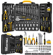 Caixa Jogo De Ferramentas 110 Peças Completo Maleta Profissional Aço Cromo Vanádio The Black Tools