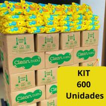 Caixa Kit Com 600 Lenços Marca Clean Baby Higiene Bebe Caixa Kit Com 600 Lenços Marca Clean Baby Higiene Bebe