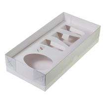 Caixa Kit Confeiteiro Branco - Meio Ovo de 150g - 28x14x6cm - 5 unidades - Rizzo