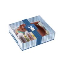 Caixa Kit Confeiteiro Contos De Páscoa Azul - Meio Ovo de 100g - 19,5x17x5cm - 1 unidade - Cromus - Rizzo