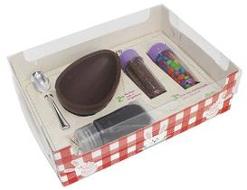 Caixa Kit Confeiteiro Xadrez Vermelho Cód 1479 - Meio Ovo de 150g - 10 unidades - Ideia Embalagens - Rizzo Embalagens Caixa Kit Confeiteiro Xadrez Vermelho Cód 1479 - Meio Ovo de 150g - 10 unidades - Ideia Embalagens - Rizzo Embalagens