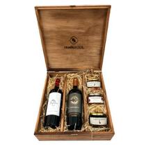 Caixa Kit Presente Vinhos e Gastronomia Família Sul