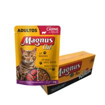 Caixa kit sache pet alimento para gatos ração úmida saborosa 18un