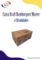Caixa Kraft color hamburguer master c/50 unidades - Top Qaulity - delivery, burguer (16138)