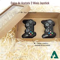 Caixa Kraft para 2 Controle Joysticks Mini PlayStation (20x13x5 cm) (10un) KIT400 Embalagem com Berço de Apoio