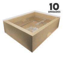 Caixa Kraft para Tablete Diamante de Chocolate 4 Doces 10 Un Caixa Kraft para Tablete Diamante de Chocolate 4 Doces 10 Un
