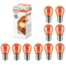 Caixa Lampada Osram 12V Seta Pisca Dianteira Traseira BAU15s PY21W Original Line 7507 21W 10 Unidades
