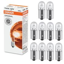 Caixa Lâmpada T4W Osram Painel Miniatura Original Line 3893 BA9s 4W 12V 10 Unidades Caixa Lâmpada T4W Osram Painel Miniatura Original Line 3893 BA9s 4W 12V 10 Unidades