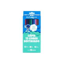 Caixa Lápis ecológico de Cor 12 Cores Grande - Futuro Escolar