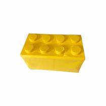 Caixa lego baú organizadora brinquedos- grande - jujubrinq