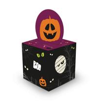 Caixa Lembrancinha Halloween 5,1x5,1x7,8cm Junco 8und