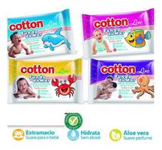 Caixa Lenços Umedecidos Cotton Baby Suave E Macio 576un 12 Pacotes