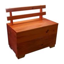 Caixa Lenha Autentic Baú Multiuso Em Madeira Envernizada