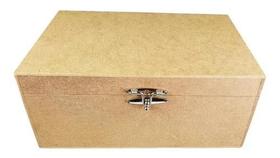 Caixa Lisa Com Dobradiça E Fecho 30x20x13 Mdf Madeira Caixa Lisa Com Dobradiça E Fecho 30x20x13 Mdf Madeira