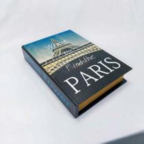 Caixa Livro Book Decorativo Menor Paris Fino Acabamento Luxo