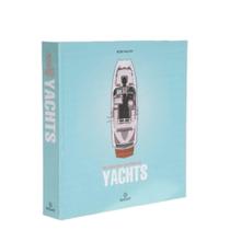 Caixa Livro de Madeira Yachts Azul Claro 30X30X5CM - Florarte