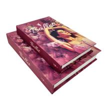 Caixa Livro Decorativa Ballet Rosas 30/26Cm Kit 2Pc