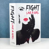 Caixa Livro Decorativa Book Box Fight Like a Girl 26,5x20cm Goods BR