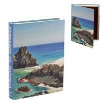 Caixa livro decorativa fernando de noronha